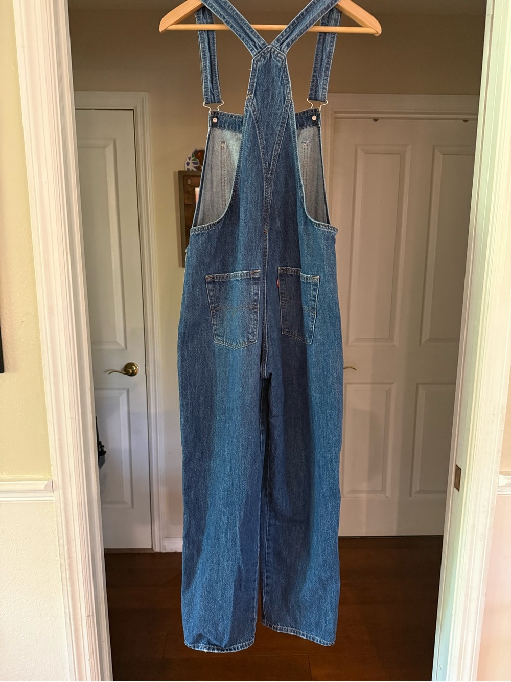 Levi's Vintage Wash Blue Denim Women's Overalls - Picture 3 of 7